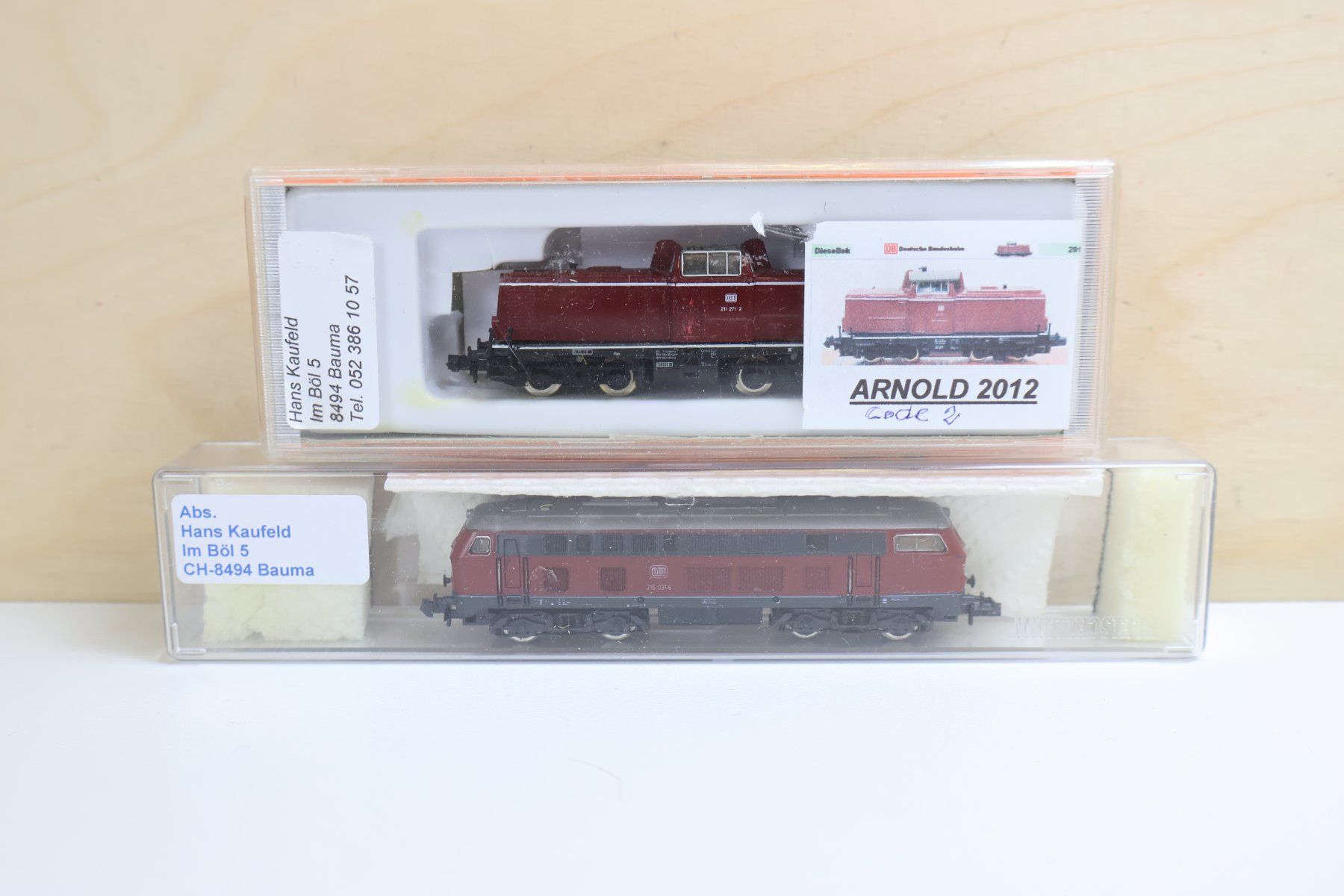 Arnold Modelleisenbahnen: 2 x Loks Spur N - Digital Spur N – Defekt aus Winterthur von Monstera 5