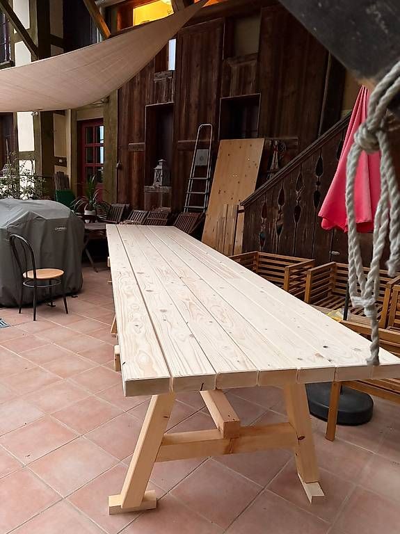 Tavoli: Robuster Gartentisch aus Massivholz – Usato da Studen BE venduto da Joel_Winkelmann 3