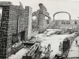 PETER STREICH RADIERUNG SIGNIERT KÜNSTLERPROBE