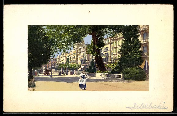 Cartoline postali: AK Interlaken, Höheweg – Usato da Berlin venduto da bartko-reher