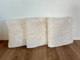 3 Zierkissen  45 x 45cm weiss