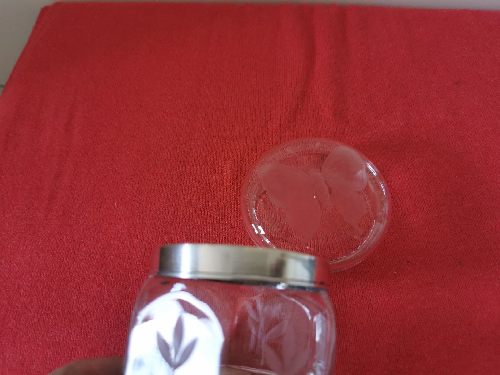Bicchieri: Bleikristall Dose mit Silbrigem Rand – Usato da Schlieren venduto da vlalif 4