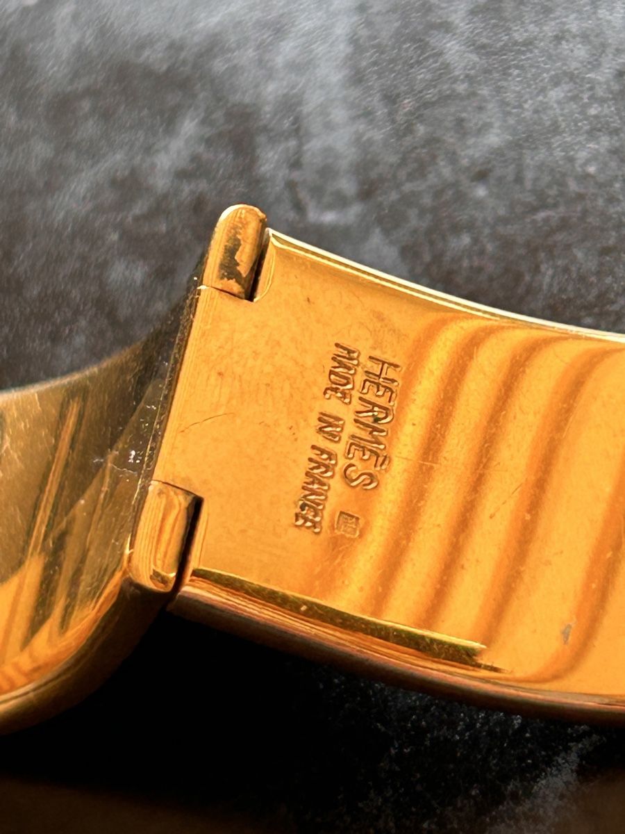 Hermès Bracciali & Braccialetti: Hermes jonc émail plaqué or – Usato da St-Cergue venduto da pinkgreen 6