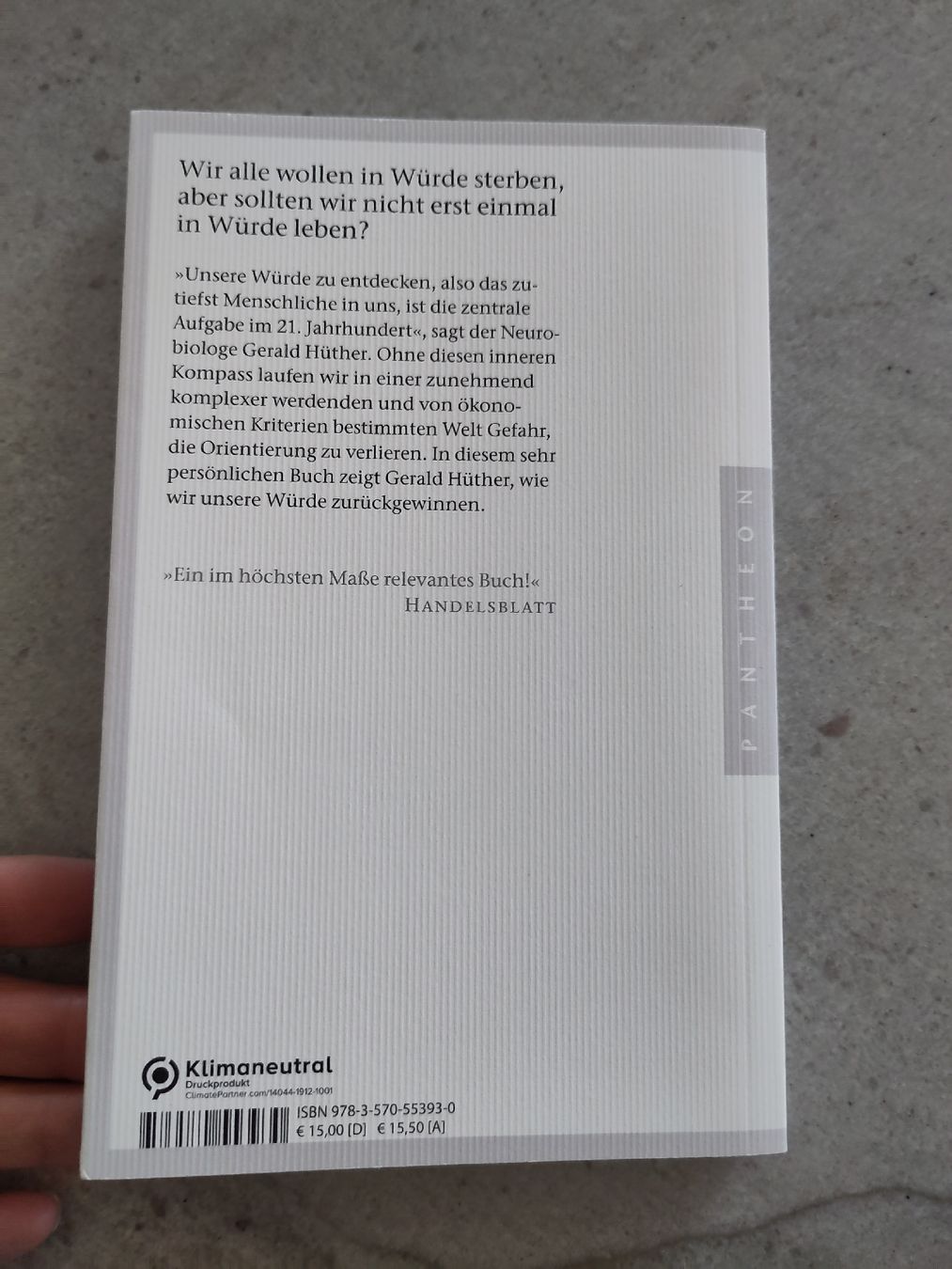 Bücher: Würde, Gerald Hüther – Gebraucht aus Dettighofen Lengw. von mai_75wt 1