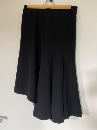 LES COPAINS spezieller Asymmetrischer Jupe Rock  Schwarz