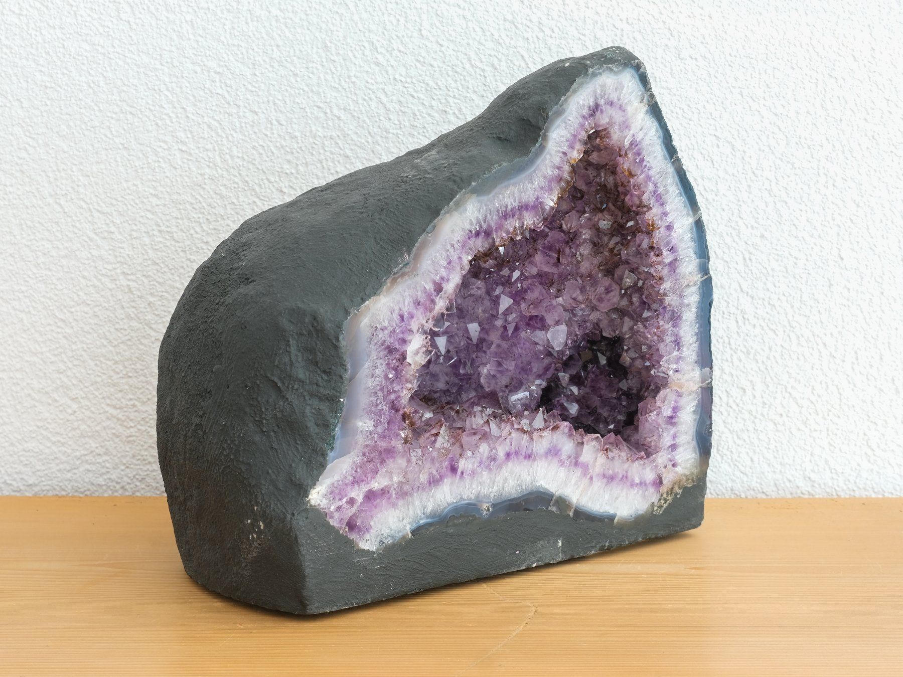 Minerali & Pietre curative: 1A - Amethyst - Druse - Geode - Mineral - Edelstein - Quarz – Usato da Heiden venduto da mats10 5