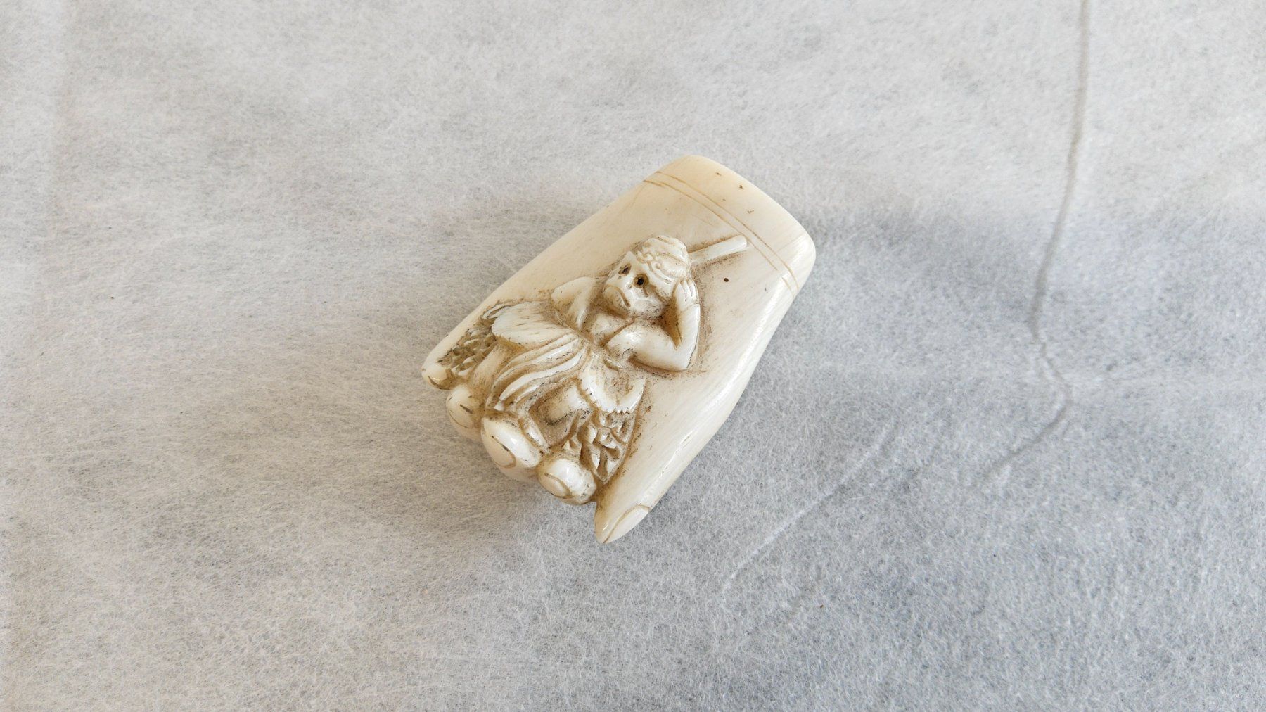 Statuette: Magnifique antique Netsuke signé – Usato da Malleray venduto da Frederic24 4
