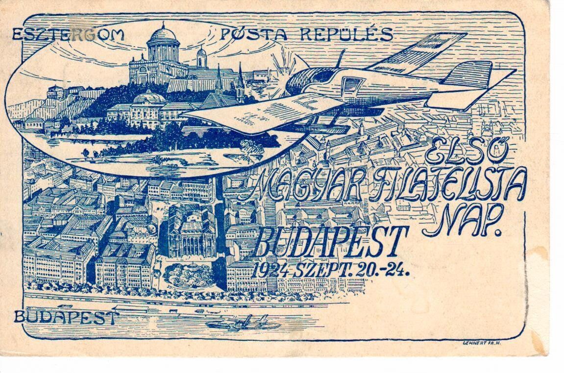 Alle Briefmarken: PK, Flugpost Ungarn  1923 – Gebraucht aus Wolhusen von Curver9
