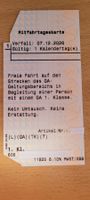 SBB Mitfahrtageskarte 1. Klasse gültig bis 07.12.2026