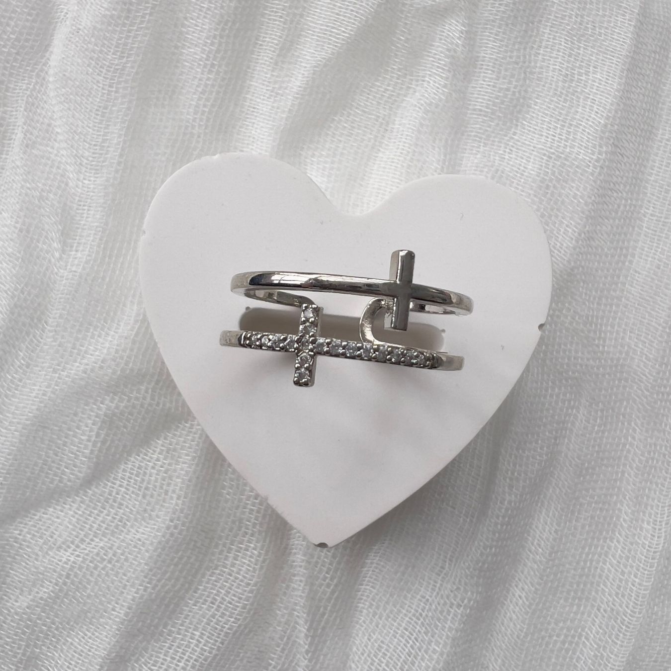 Ringe: Bague double croix – Neu (gemäss Beschreibung) aus Pully von sunaddict 4