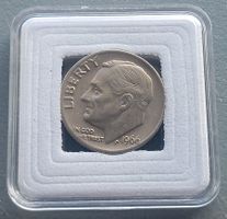 USA - 1 DIME 1966 - TOLLE, SCHOENE MUENZE IN MUENZKAPSEL