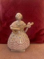 Porzellanfigur Herendi Dame mit Gitarre,Déryné Opernsingeri