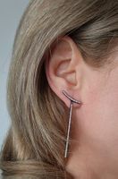 Alexandra Plata Ohrringe aus Silber 925 Strasssteine