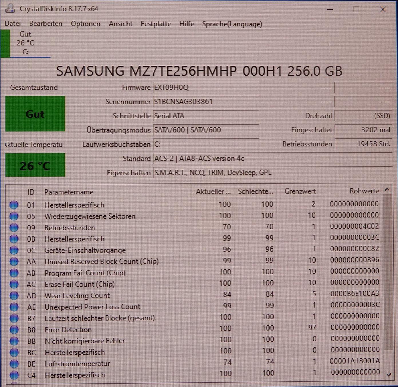 Samsung Dischi rigidi: Samsung PM851 256 GB SSD – Usato da Bern venduto da compischop 1