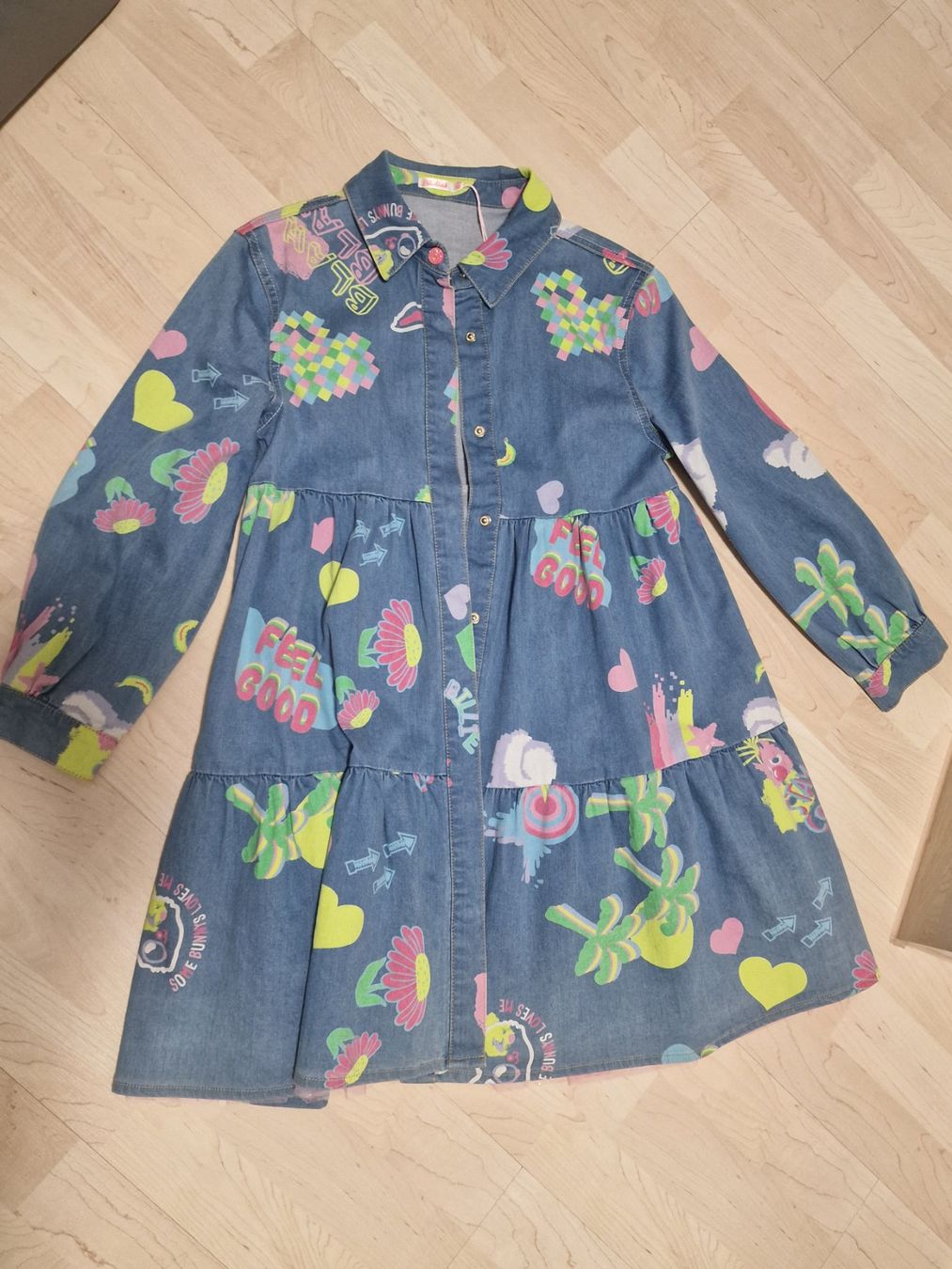Billieblush Vestiti & Gonne: Wunderschönes Mädchenkleid Jeans mit langen Ärmeln – Nuovo (secondo la descrizione) da Knonau venduto da nicdorf 1