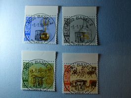 1993 Pro Patria Volkskunst B239 - B242 ET Vollstempel Basel
