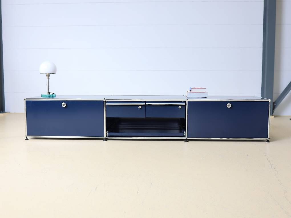 USM Cassettiere: USM Haller Lowboard Stahlblau T50 – Usato da Meinisberg venduto da atelier_TILIJA 1