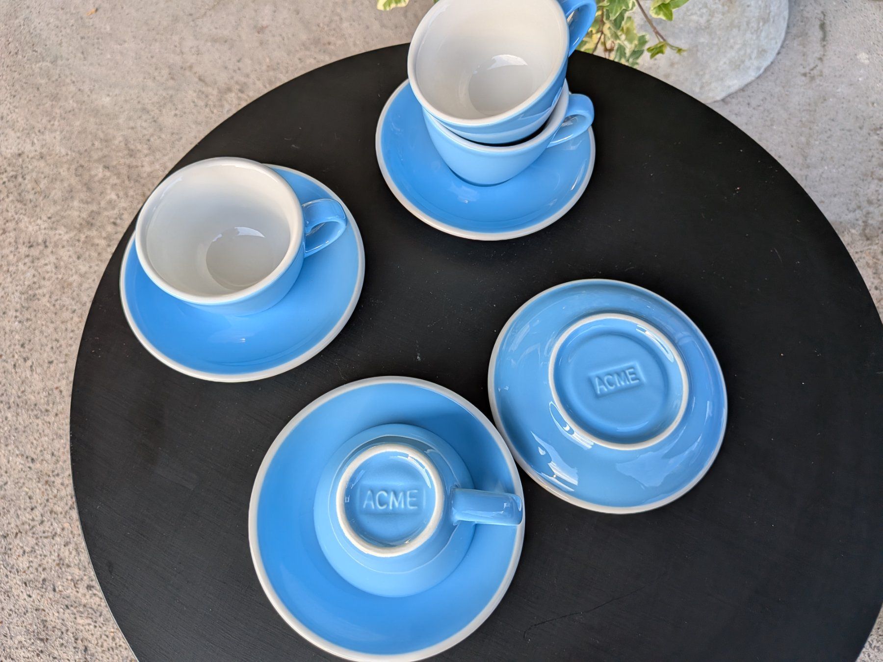 Services de table: 4 Kaffeetassen Acme blau – D'occasion à Emmen par magelan 2