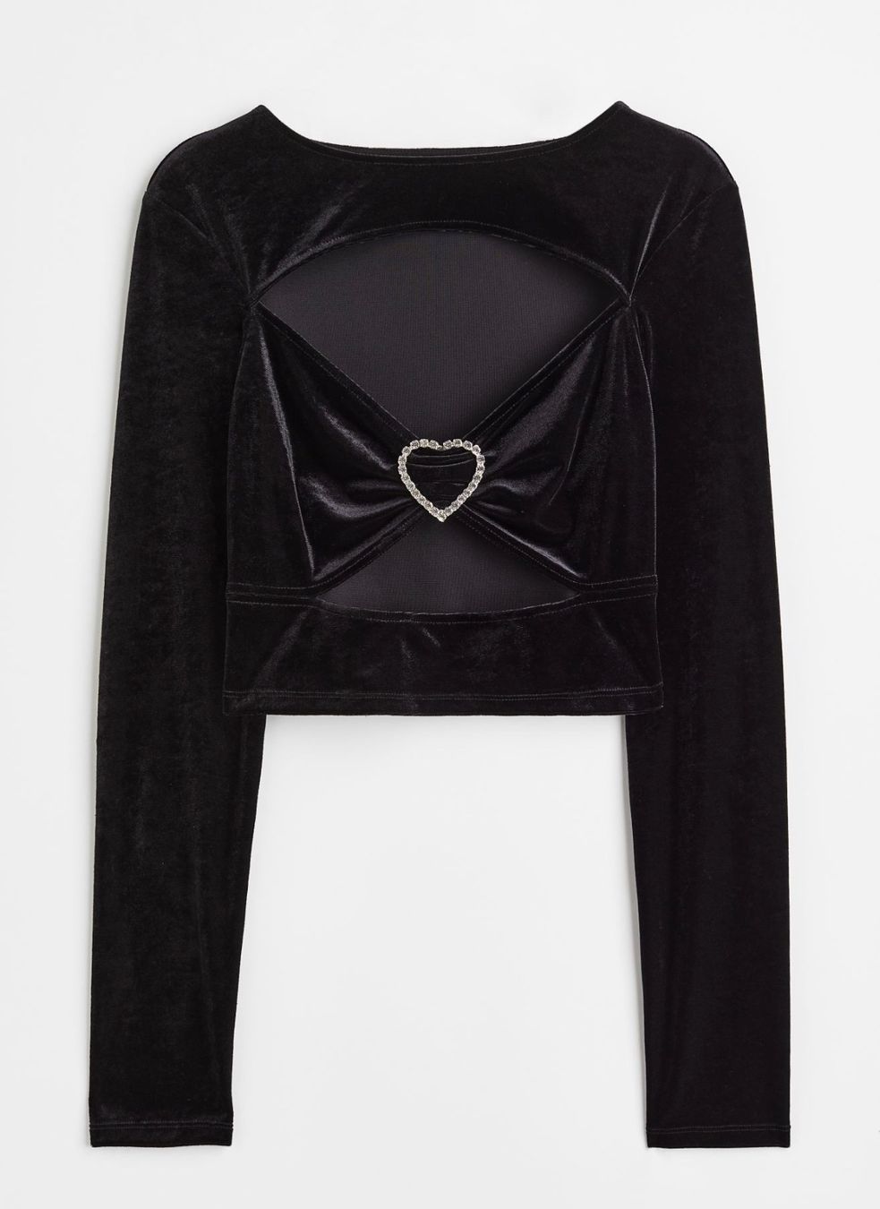 H&M Top: Top aus Samt Gr. S – Usato da Siebnen venduto da koschitoschi