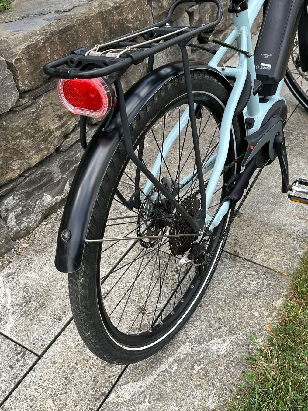 Ibex Biciclette: Damen E-Bike IBEX milch-blau – Usato da Grosshöchstetten venduto da urs_qsb2 6