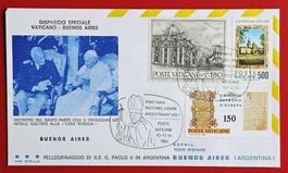 VATIKAN ARGENTINIEN FLUGPOST PAPSTFLUG BUENOS AIRES 1982