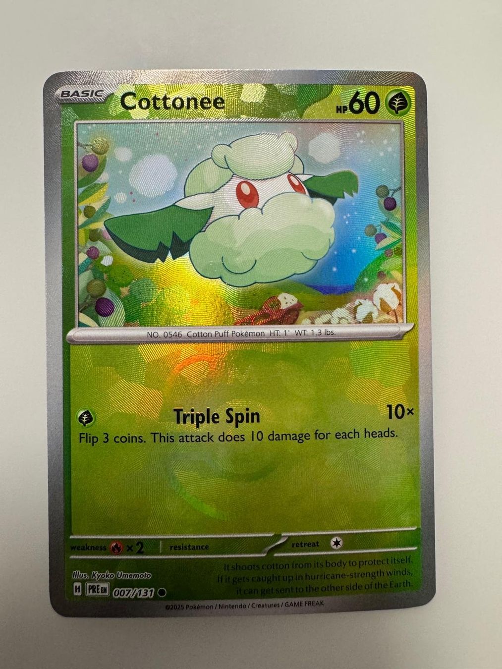 Pokémon Carte collezionabili: Cottonee | Masterball | PRE 007/131 | EN – Usato da Spreitenbach venduto da Snacky96 2