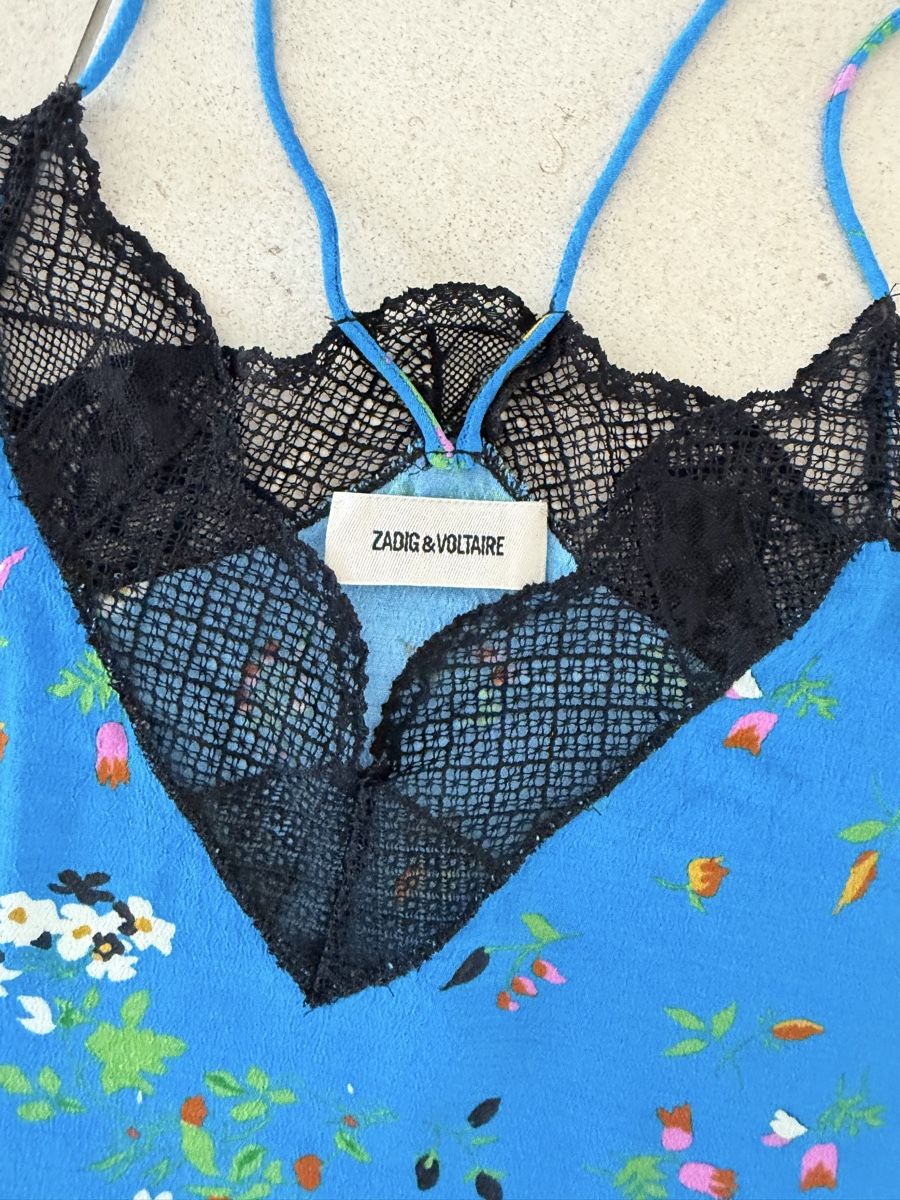 Zadig & Voltaire Top: ZADIG & VOLTAIRE Top mit Spitze Gr. M – Usato da Zug venduto da kow_6xr6