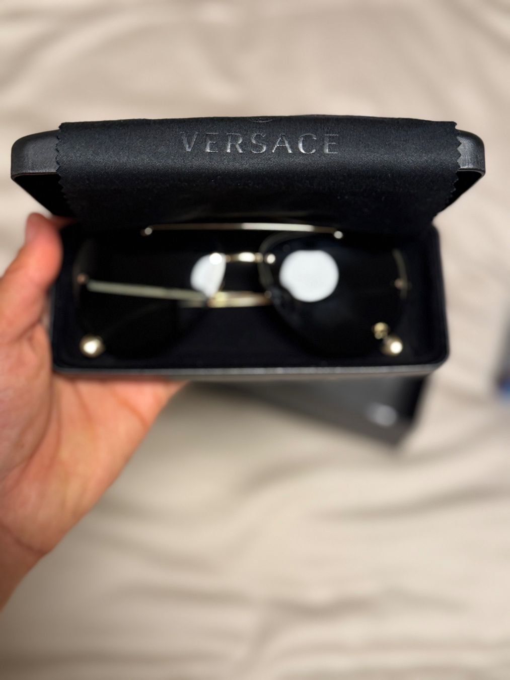 Versace Occhiali & Lenti: Original Versace Brille Schwarz/Gold – Nuovo (secondo la descrizione) da Stäfa venduto da ana_6dqc 6