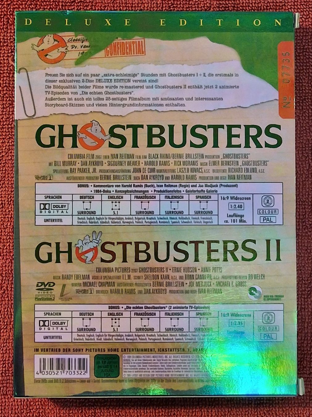 Tutti i DVDs: Ghostbusters I & II DVD Deluxe Edition – Usato da Basel venduto da phi_8xhm 1