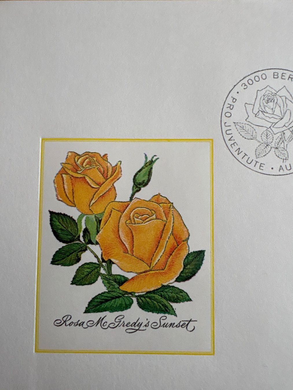 Tutti i francobolli: Pro Juventude 1972 Ersttagsbrief 'Sunset' Rose Briefmarke... – Usato da Ibach venduto da lisch3 2