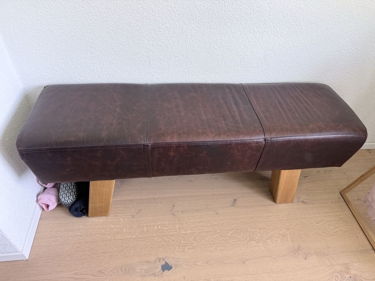 Interio Bänke: Retro Lederbank – Gebraucht aus Rickenbach b. Wil von Edy1965