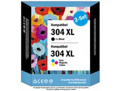 HP-304 XL – Kompat. Drucker-Patronen, Chip & Füllstand (2x)