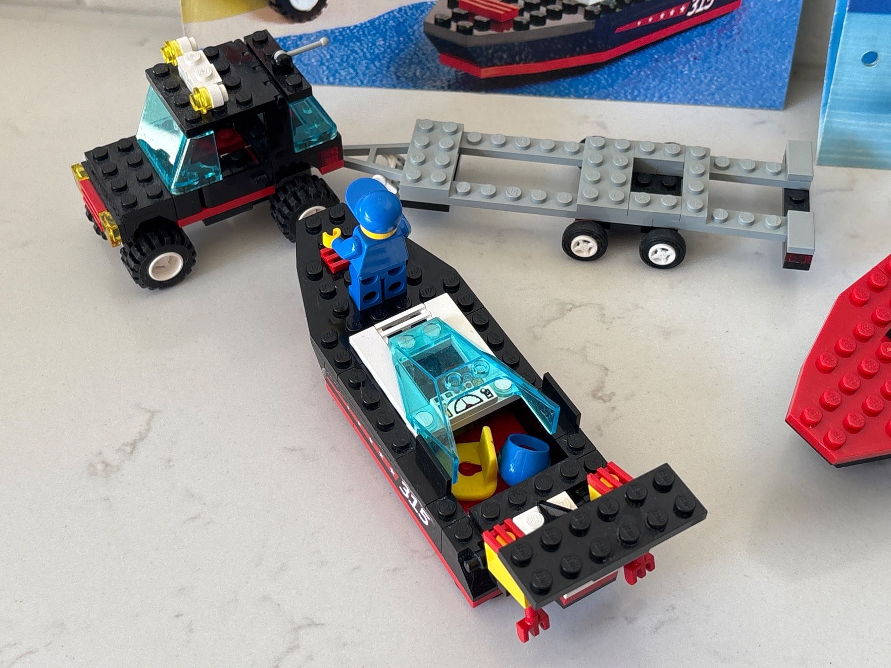 Lego Baukästen: LEGO 6596 6679 Bateaux et remorque. Ensemble. – Gebraucht aus Gollion von Hampton 1
