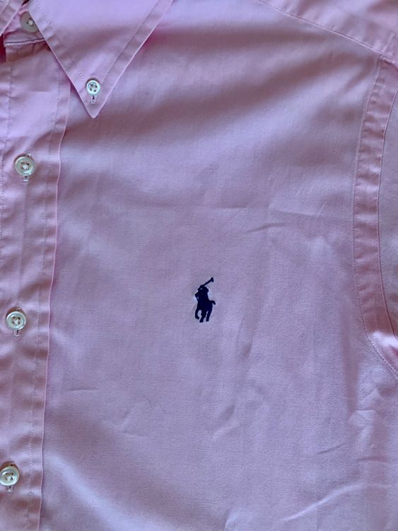 Polo Ralph Lauren Oxford Hemd Terrance rosa 39 bzw 15,5 2