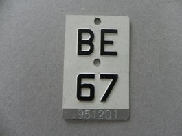 Mofanummer Mofa Nummer BE 67 Bern 1967 Töffli Geschenk
