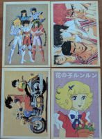 Retro Postkarten / 4 Ansichtskarten A6 Mangas, asiatisch