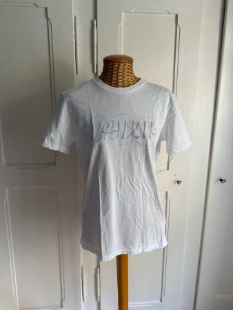 T-Shirt weiss mit Print S