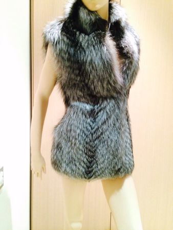 Pelz Veste Gilet Gr XS Neu
