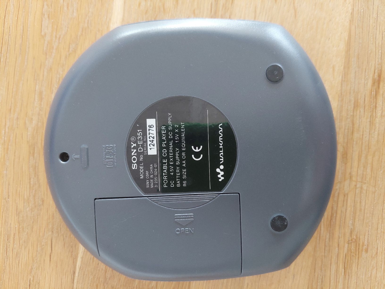 Lettore multimediale portatile: CD Player Sony Walkman D-E351 blau – Usato da Abtwil AG venduto da kidimagic1 5