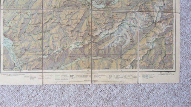 Cartine & Atlanti: SCHÜLER-KARTE DES KANTONS BERN 1950 – Usato da Krattigen venduto da markus63 5