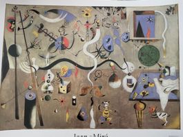 grosses KUnstPlakat aus den 90ern MIRO, 70x80cm