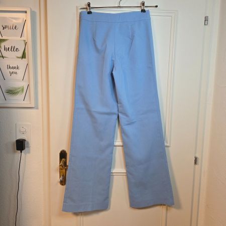 💙 Zara Hose XS – Babyblau Elegant Wide Leg