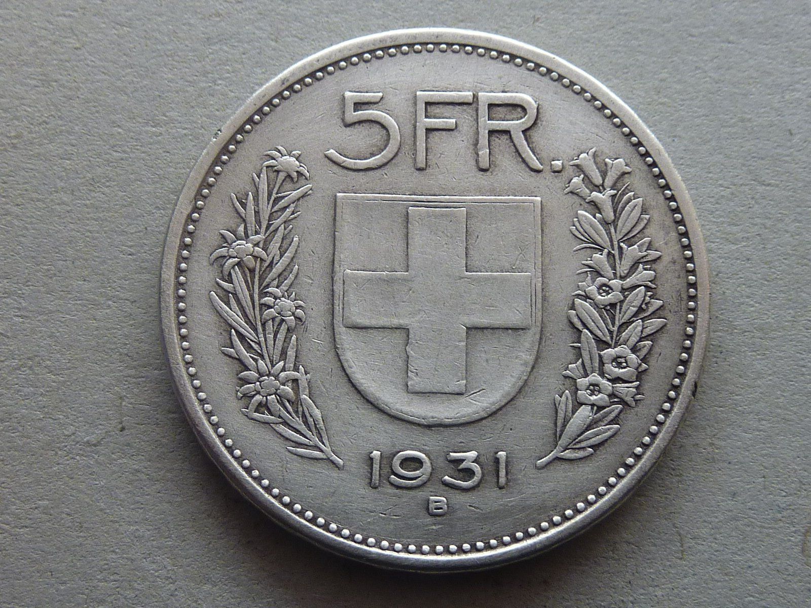 Tutti le monete: 5 Fr.  1931 – Usato da Seon venduto da aee_7gpz