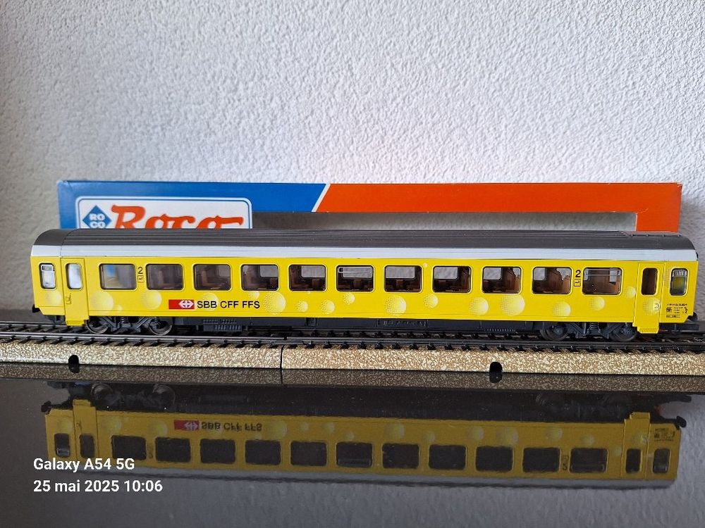 Voiture 2ème classe pour trains rapides, DB - R64498 - Roco - Voitures