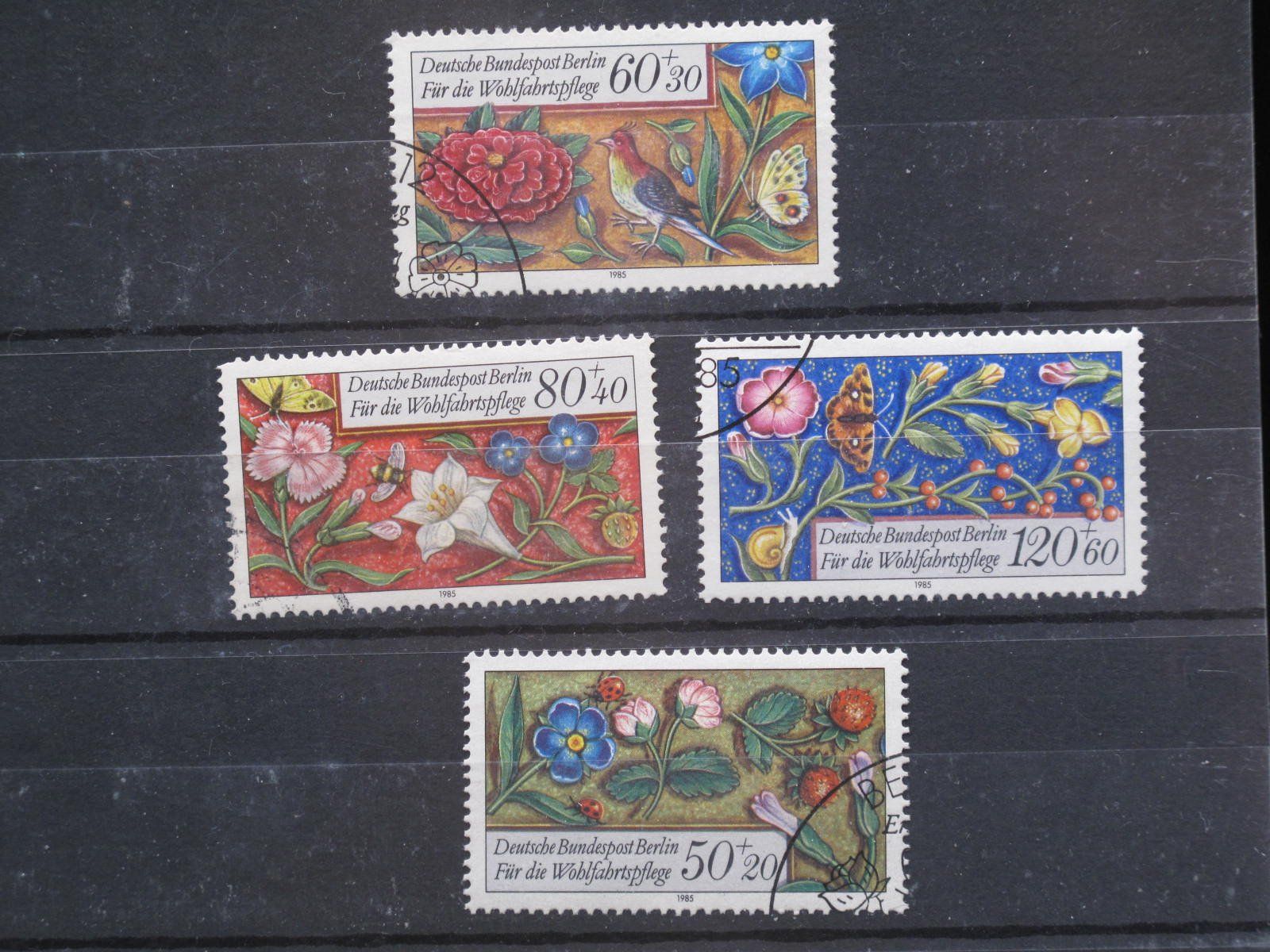 Alle Briefmarken: Berlin 1985 Wohlfahrt, Miniaturen gest. – Gebraucht aus Wil SG von fva01