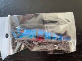 9cm Plopper topwater köder hecht 14g grün metallic silber