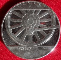 150 Jahre Eisenbahn 1847 - 1997 Silber
