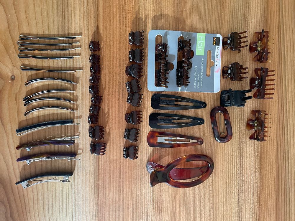 Set Mit 4 Haarklammern – 1,5 Cm, Braun, Schildkröten-Design, Haaraccessoires Aus Korea