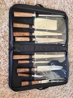 Ensemble couteaux de cuisine professionnel luxe, 10 pièces.