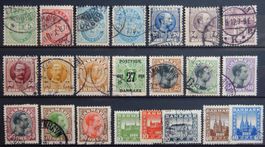 Dänemark ex. Kat. 34-125 gest. 1884/1922 Kat. 106 Euro